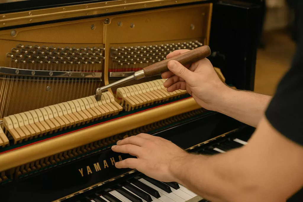 Afinação de piano · Rogério Resende, técnico certificado Yamaha